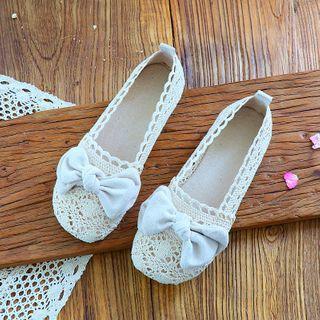 Bow Crochet Flats