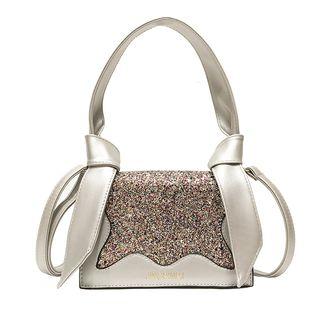 Sequin Panel Shoulder Bag