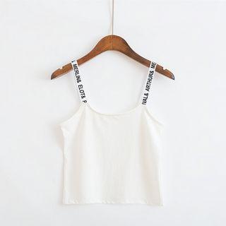 Letter Spaghetti Strap Top