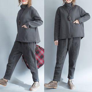 Set: High Neck Pullover + Sweatpants