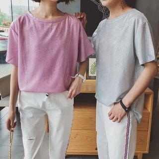 Couple Matching Short-sleeve T-shirt / Slim Fit Pants
