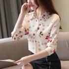 Printed Collared Chiffon Blouse