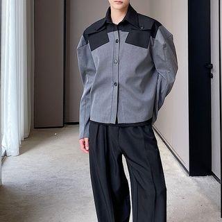 Patched Crop Jacket