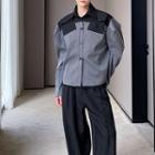 Patched Crop Jacket