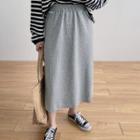 High-waist Shift Medium Maxi Skirt