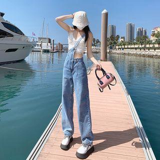One-shoulder Wide Leg Jumper Jeans