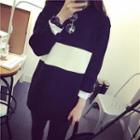 Two-tone Long Sweater