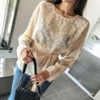 Flower Fringed Sheer Top & Sash