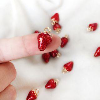 Alloy Strawberry Pendant 1 Piece - D01 - One Size