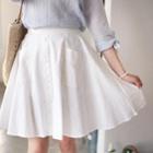 Button A-line Skirt