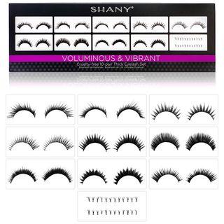 Shany - Eyelash Extend: Set Of 10 Assorted Reusable Eyelashes Thick And Dramatic