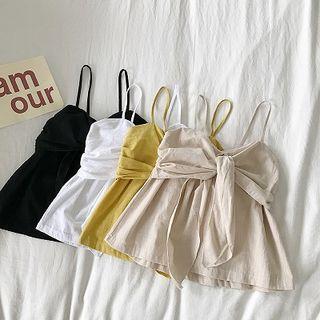 Plain Lace-up Camisole Top
