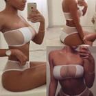 Set: Mesh Panel Bandeau + Panties