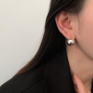 Sterling Silver Ball Drop Earring 1 Pair - Silver - One Size
