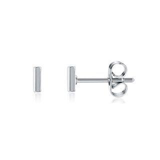 Fashion Simple Letter I Stud Earrings Silver - One Size