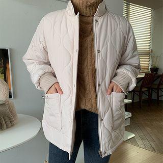 Plus Size Stand-collar Padded Jacket