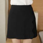 Scallop-trim Mini Skirt