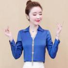 Rhinestone V-neck Shirt