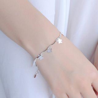Alloy Butterfly Bracelet Silver Plating - One Size