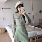 Sailor Collar Shirt / A-line Skirt