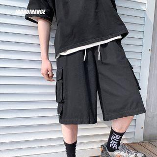 Plain Cargo Shorts With Pocket