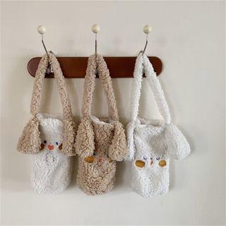 Fluffy Cartoon Embroidered Tote Bag