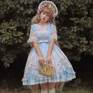 Ruffled Lace Bonnet Hat