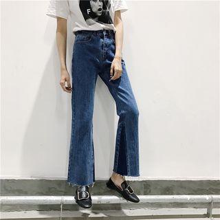 Two-tone Boot Cut Pants