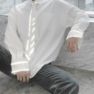 Reflective Striped Shirt