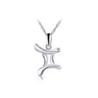 925 Sterling Silver Twelve Constellation Gemini Pendant With Necklace