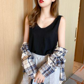 Loose-fit Linen Tank Top In 5 Colors