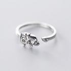 925 Sterling Silver Elephant Open Ring 925 Sterling Silver Elephant Open Ring - One Size