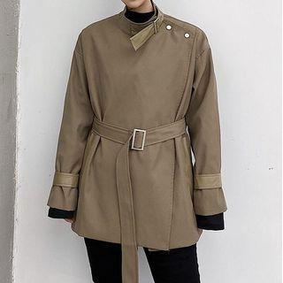 Buckled Tie-waist Jacket