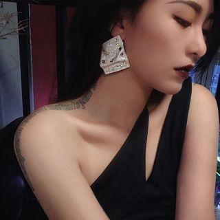 Irregular Gold Leaf Earring