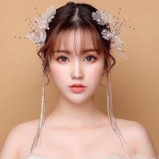 Wedding Branches Headpiece / Fringed Earring / Necklace / Set