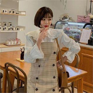 Capelet Frilled Cotton Blouse
