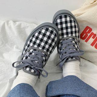 Gingham Sneakers