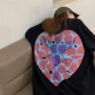 Elbow-sleeve Cupid Print T-shirt