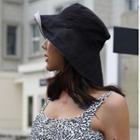 Striped Bucket Hat Black - M