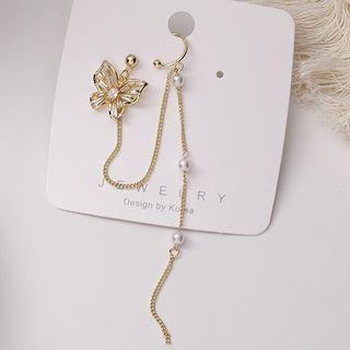 Butterfly Ear Cuff Earring 1 Pr - Gold - One Size