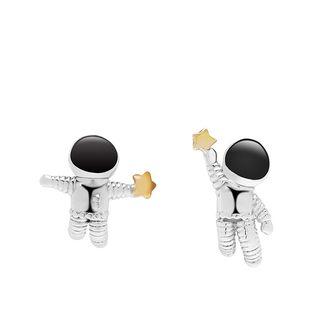 Astronaut Stud Earring 1 Pair - As Shown In Figure - One Size