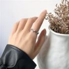 Alloy Leaf Ring Silver - One Size