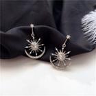 Rhinestone Moon Star Drop Earring 1 Pair - Stud Earring - One Size