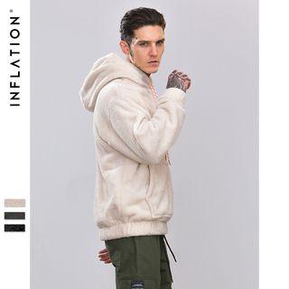 Loose-fit Fleece Hooded Pullover