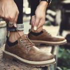 Color Panel Lace Up Shoes