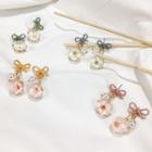 Floral Bow Drop Earring