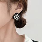 Checkerboard Stud Earring