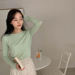 [cle.] Soft-touch Plain T-shirt