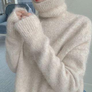 Mock-neck Sweater / Wide-leg Pants