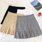 Pleated Slim-fit Skirt
